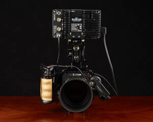 The KeyGrip and Tilta Nucleus Nano mounted on my Z CAM E2-F6.
