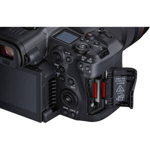 The R5 C has the same card slots as the R5. One CFexpress Type B and one SD.