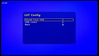 LUT Menu