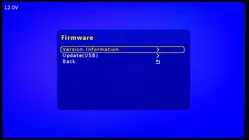 Firmware Menu