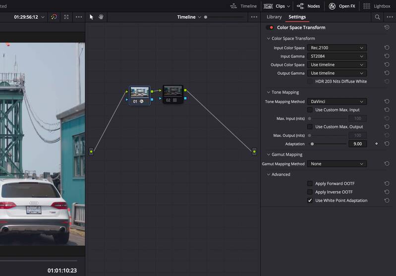 The Color Space Transform plugin.