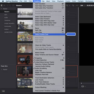 Detect cut scenes
